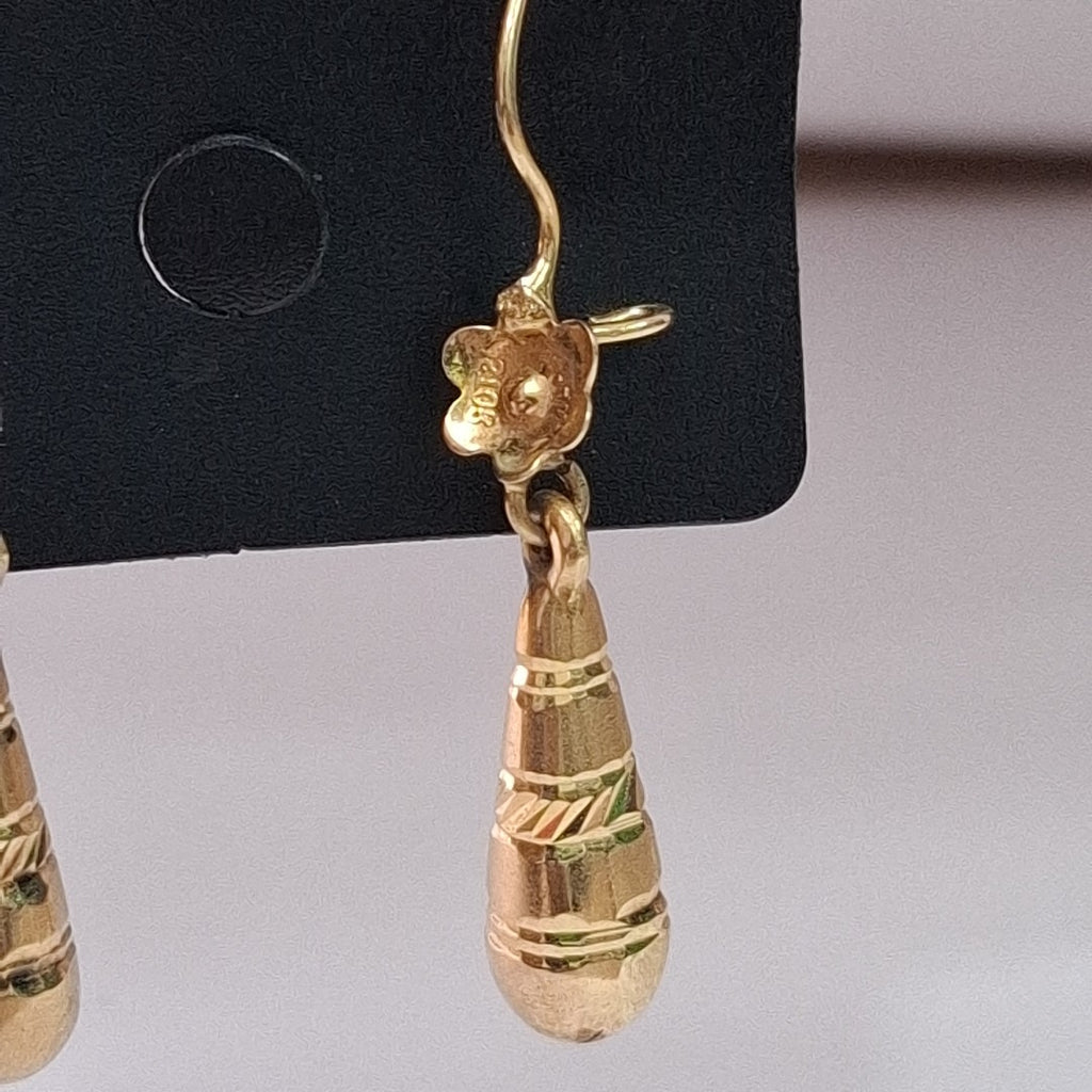 ARETES PAR ORO 14 K 2,60 GRMS (SEMINUEVO)
