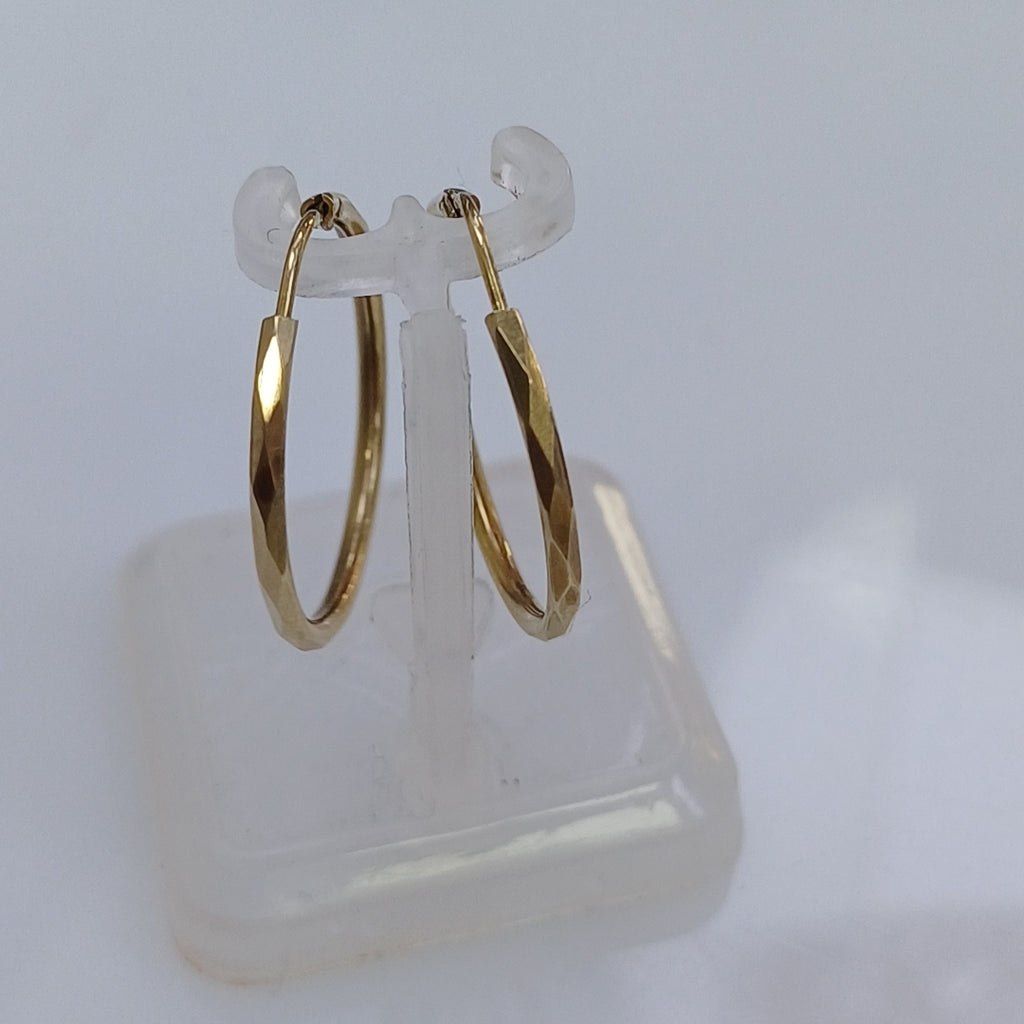 ARRACADAS PAR ORO 14 K 1.7 GRMS (SEMINUEVO)