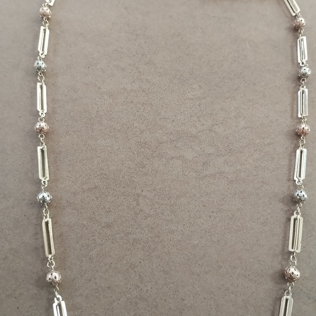 COLLAR ORO, ORO COMBINADO 14 K 19.9 GRMS (SEMINUEVO)