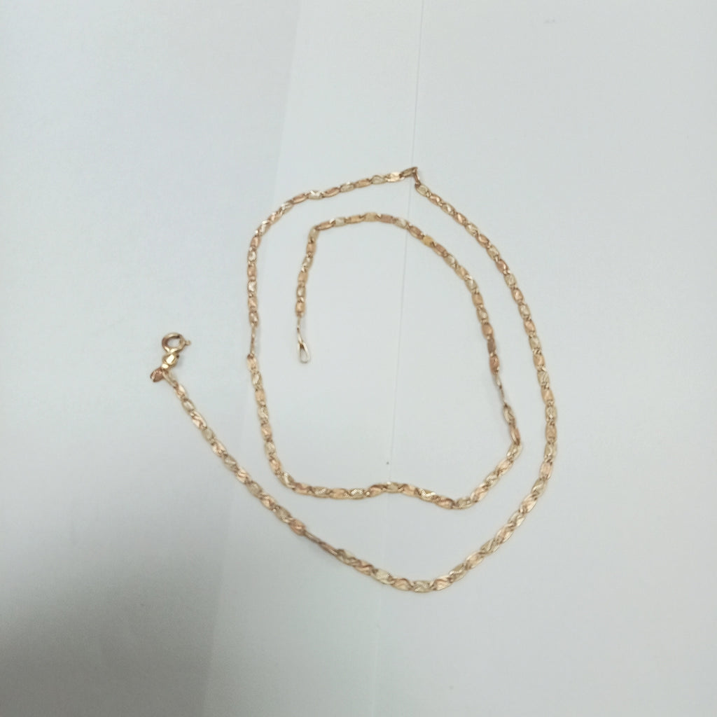 CADENA ORO COMBINADO 14 K 4.1 GRMS (SEMINUEVO)