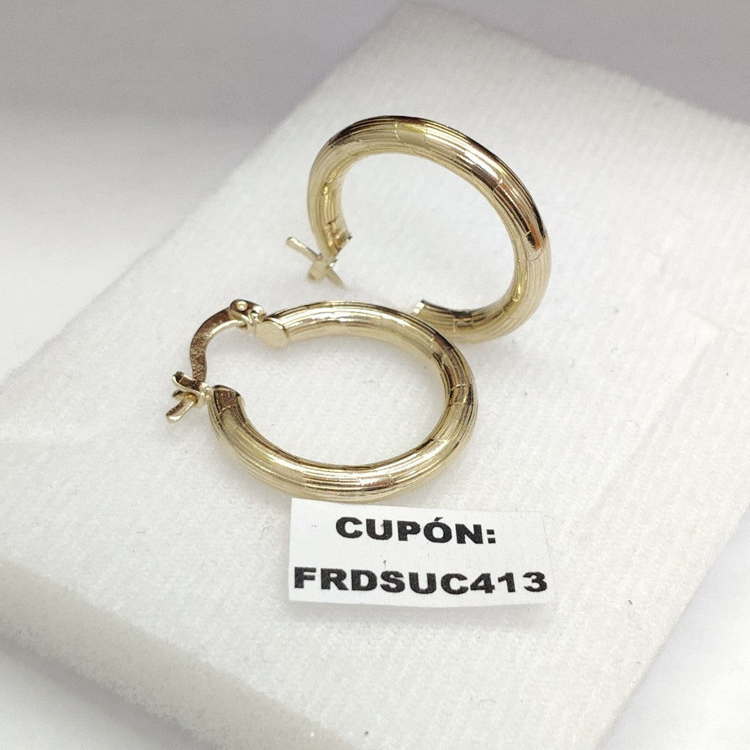 ARETES ARRACADAS 14K 2.7 GR (NUEVO)