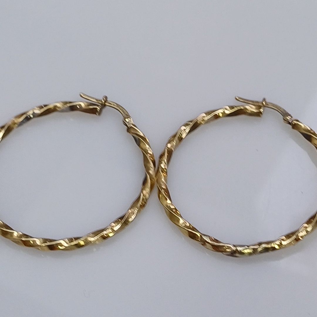 ARRACADAS PAR ORO 14 K 2,10 GRMS (SEMINUEVO)