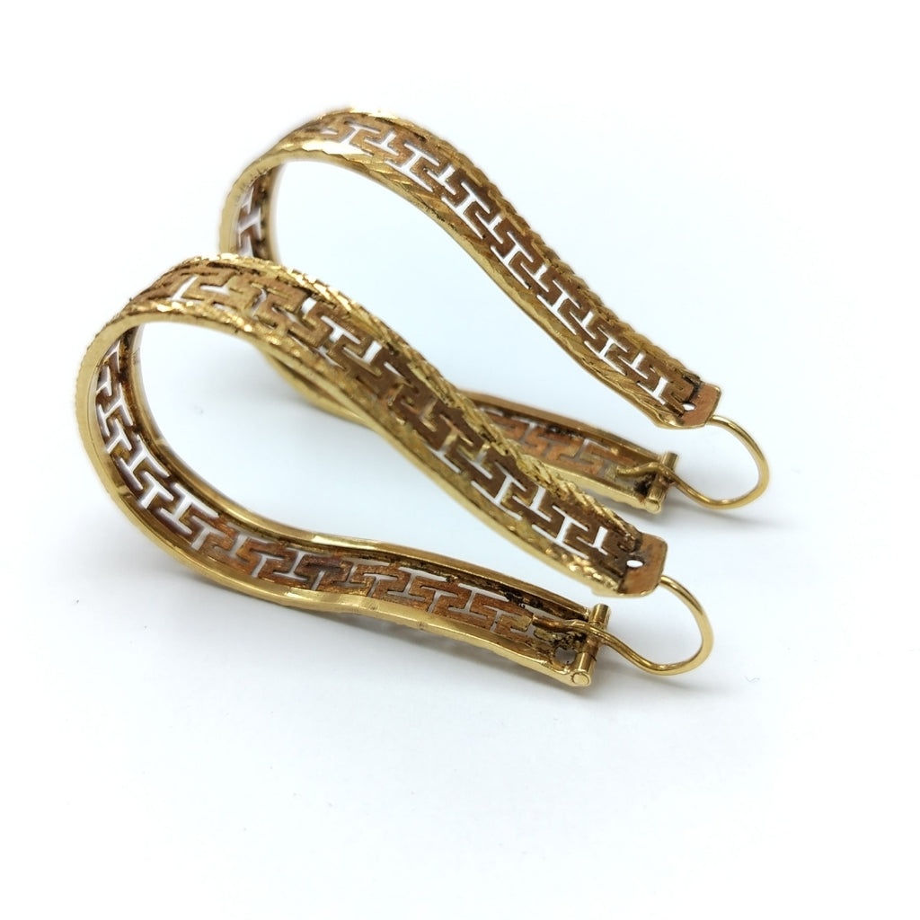 ARRACADAS PAR ORO 18 K 15.1 GRMS (SEMINUEVO)