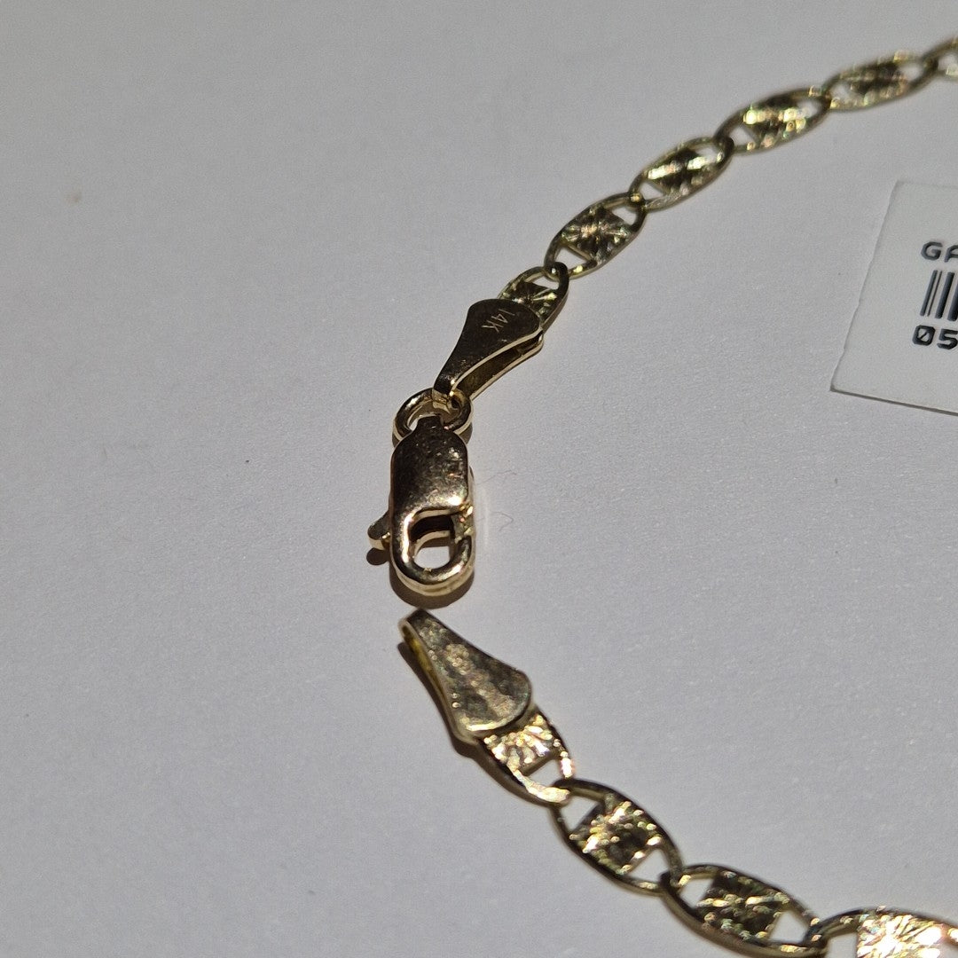 PULSERAS GUCHI ORO 14K 18 CM 2.8 GR (NUEVO)