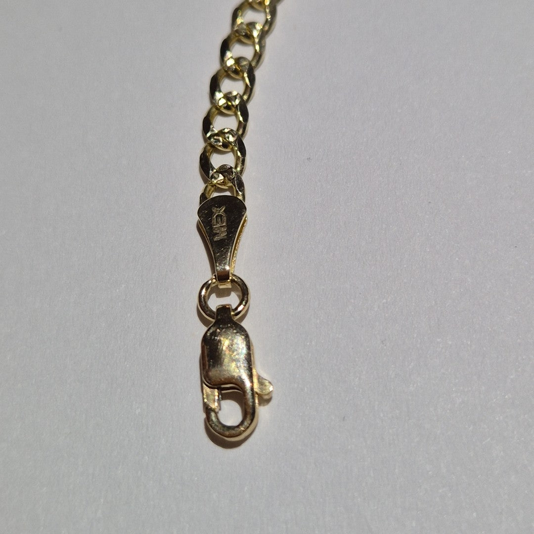 PULSERAS BARBADA ORO 14K 21 CM 5.3 GR (NUEVO)