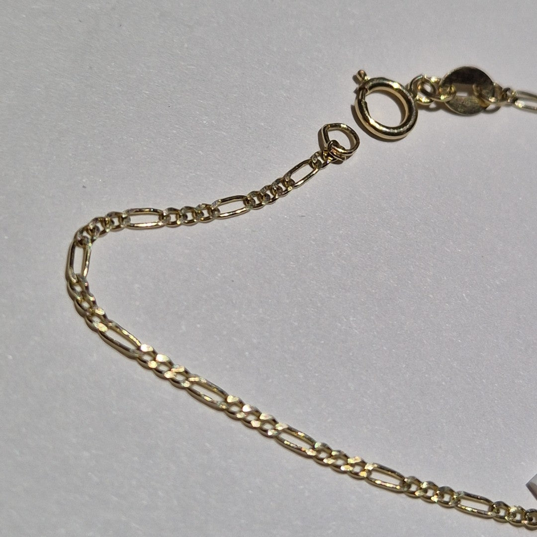 PULSERAS TEJIDO 3X1 ORO 14K 16 CM 0.9 GR (NUEVO)