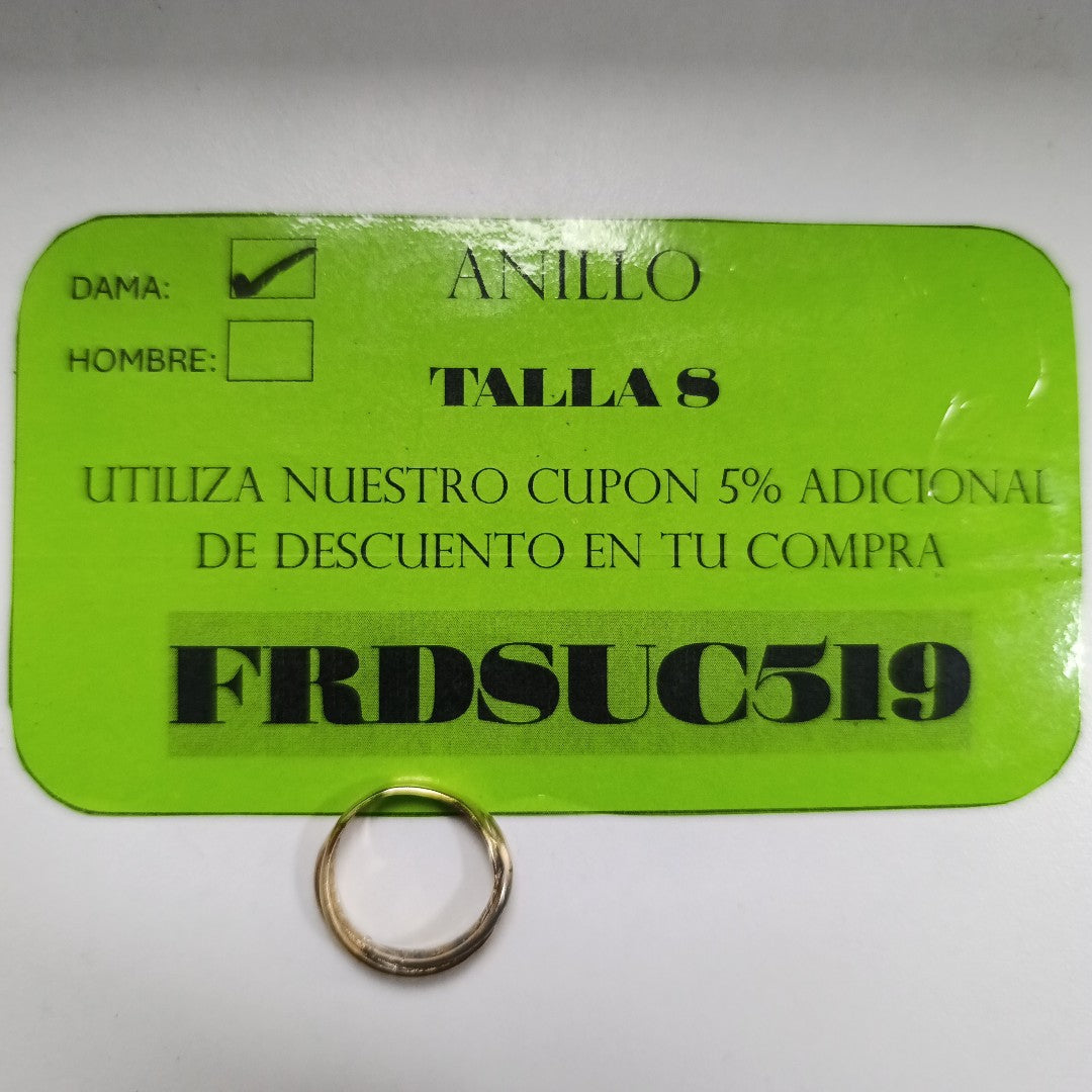 ANILLO ORO 10 K 4,00 GRMS (SEMINUEVO)