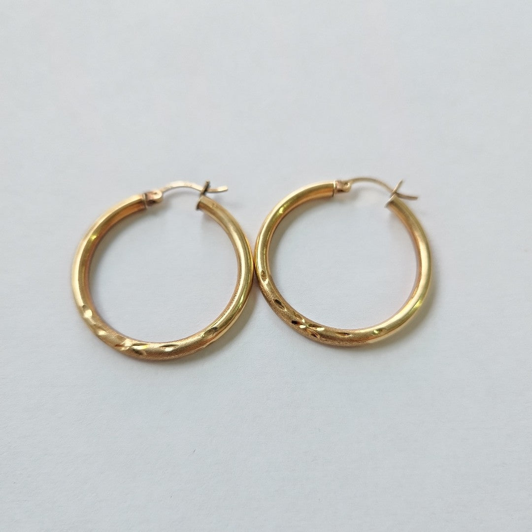 ARRACADAS PAR ORO 10 K 3 GRMS (SEMINUEVO)