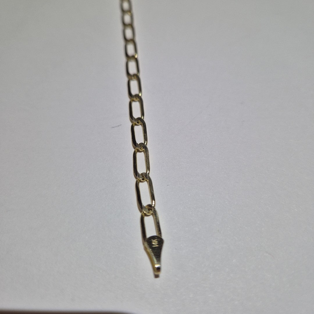 PULSERA ESLABON 14K 21 CM 4.1 GR (NUEVO)