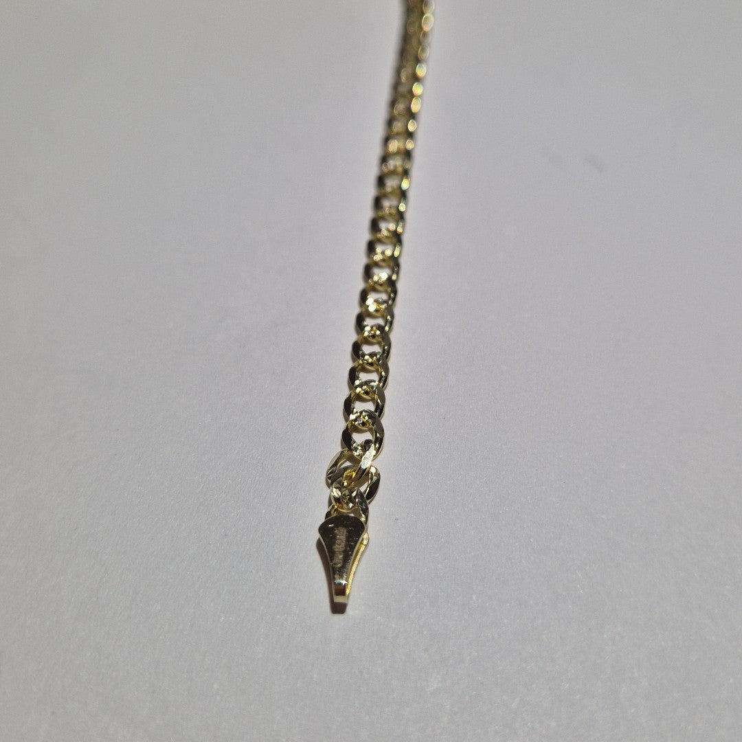 PULSERAS BARBADA ORO 14K 21 CM 5.3 GR (NUEVO)