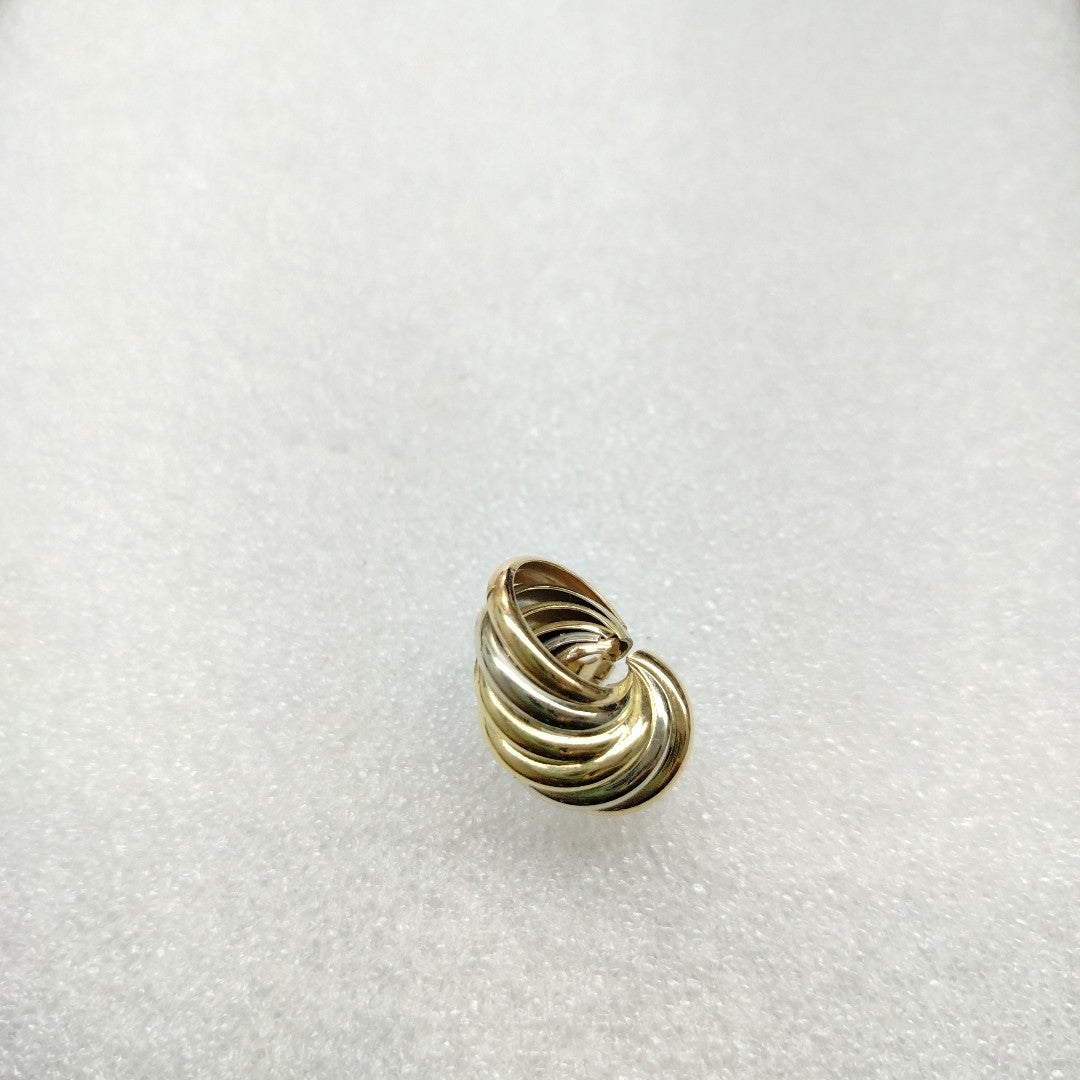 ARETES PAR ORO COMBINADO 10 K 7,80 GRMS (SEMINUEVO)