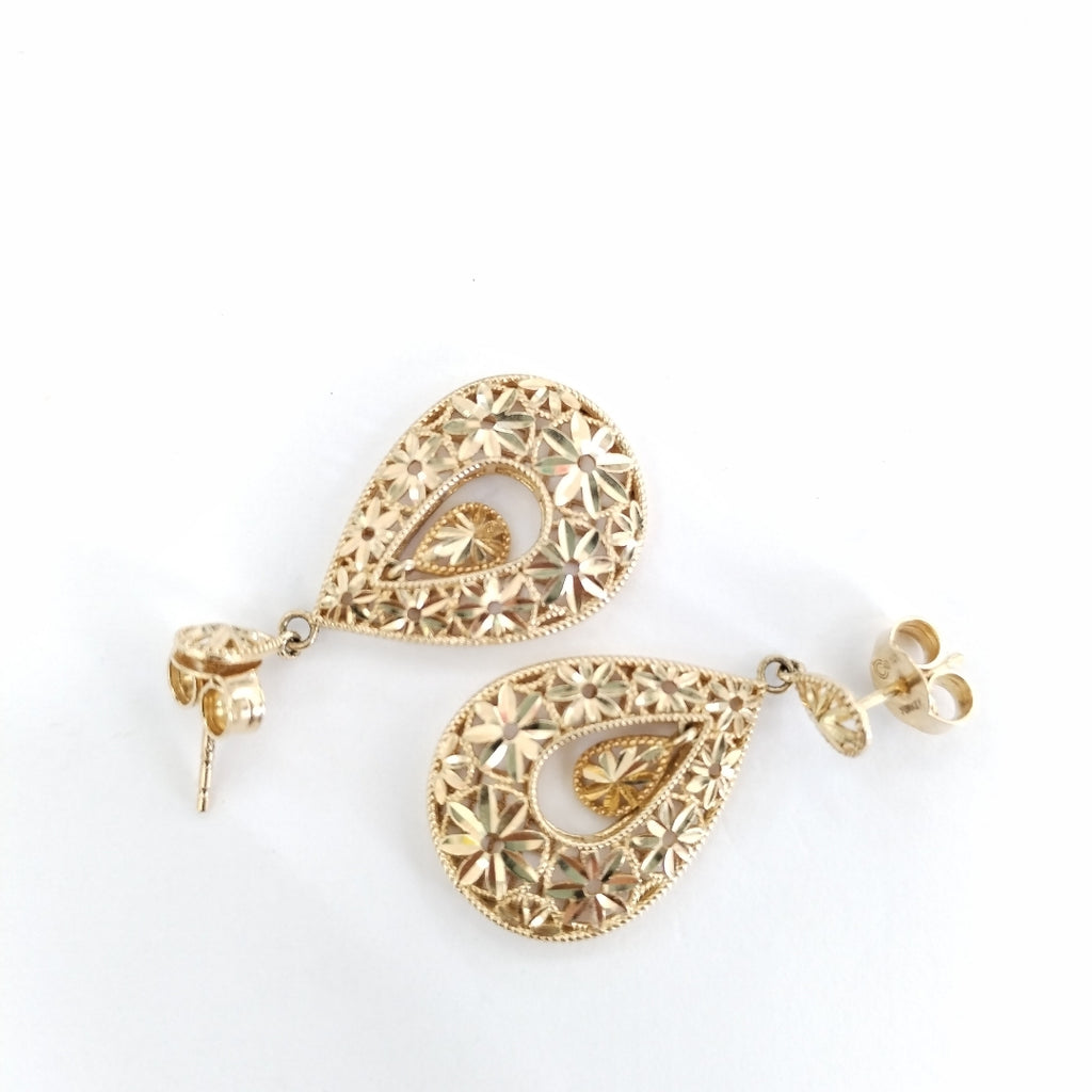 BROQUELES PAR ORO 14 K 4.6 GRMS (SEMINUEVO)