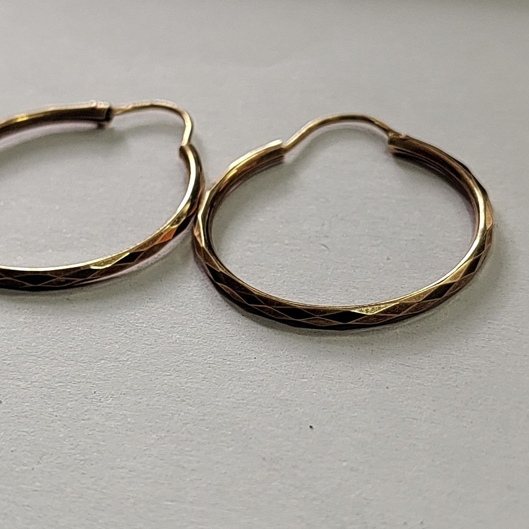 ARRACADAS PAR ORO 14 K 1.8 GRMS (SEMINUEVO)