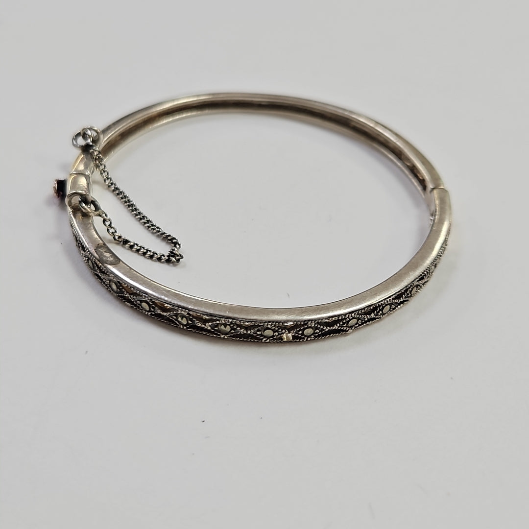 BRAZALETE, PULSERA RIGIDA PLATA 18.7 GRMS (SEMINUEVO)