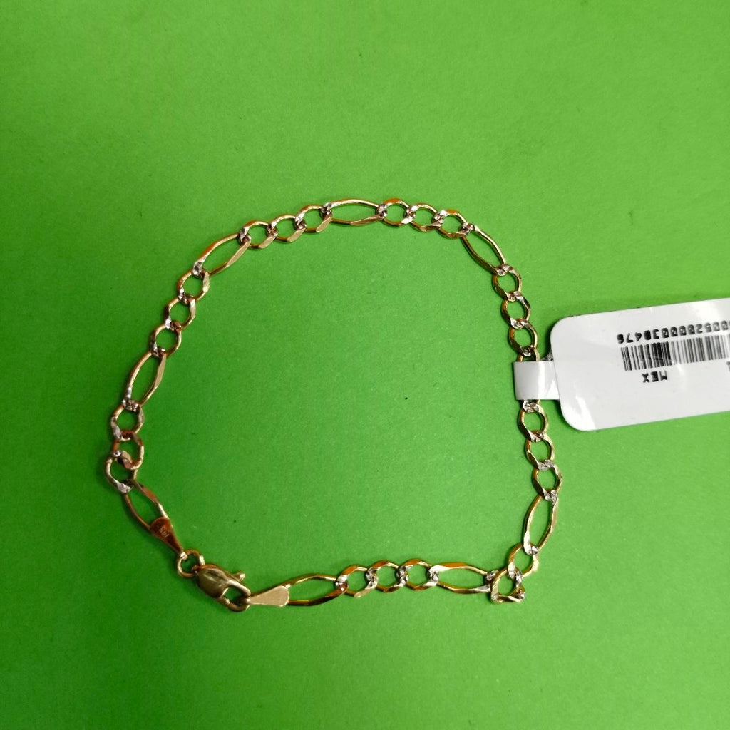 PULSERA 3X1 DIAMANTADA 14K 18 CM 2.7 GR (NUEVO)