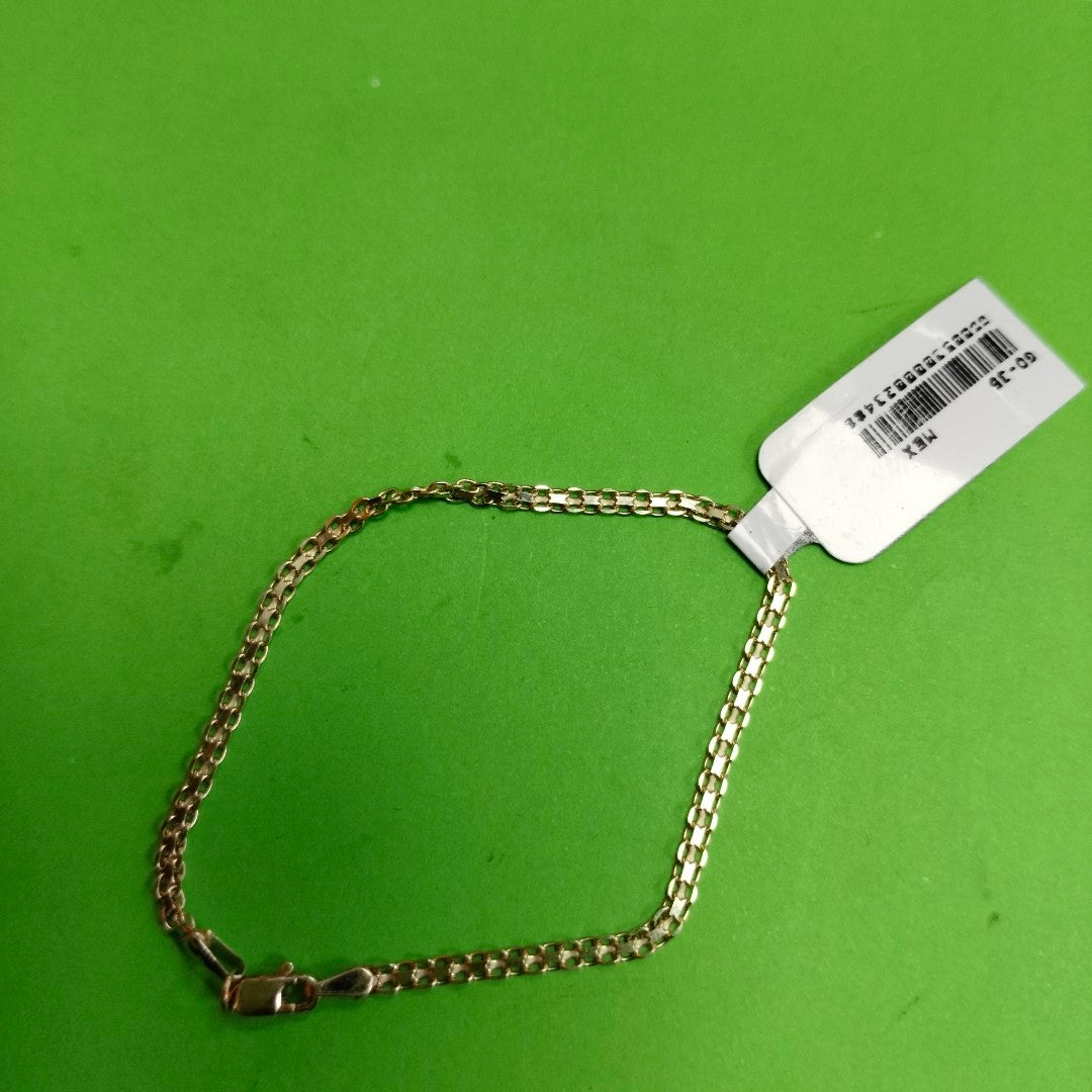PULSERA TEJIDO CHINO 14K 18 CM 2.4 GR (NUEVO)