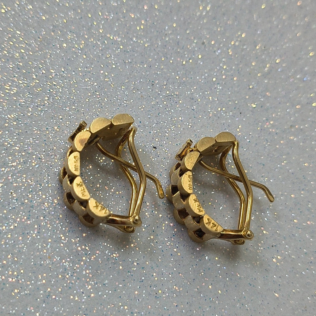 ARETES PAR ORO 14 K 12.4 GRMS (SEMINUEVO)