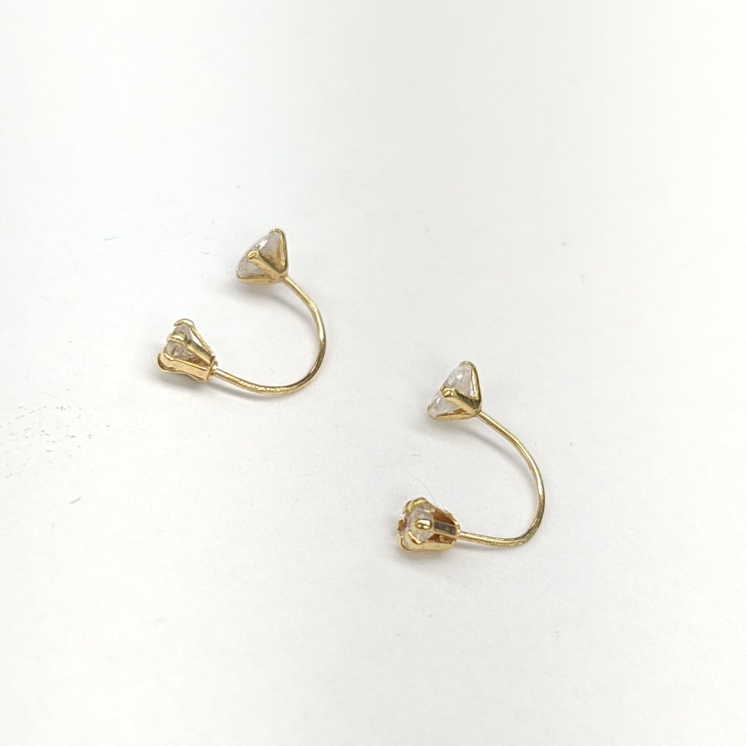 BROQUELES PAR ORO 14 K 0.5 GRMS (SEMINUEVO)