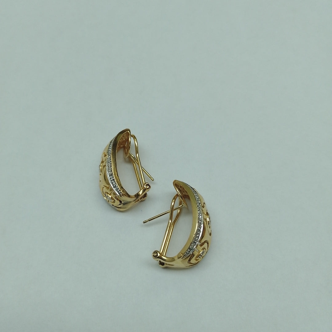 ARETES PAR ORO 14 K 8.6 GRMS (SEMINUEVO)
