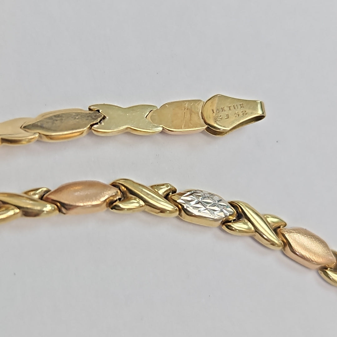 PULSERA ORO 14 K 3.8 GRMS (SEMINUEVO)