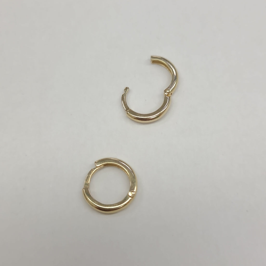 ARETES ARRACADAS LISAS 10K 1.2 GR (NUEVO)