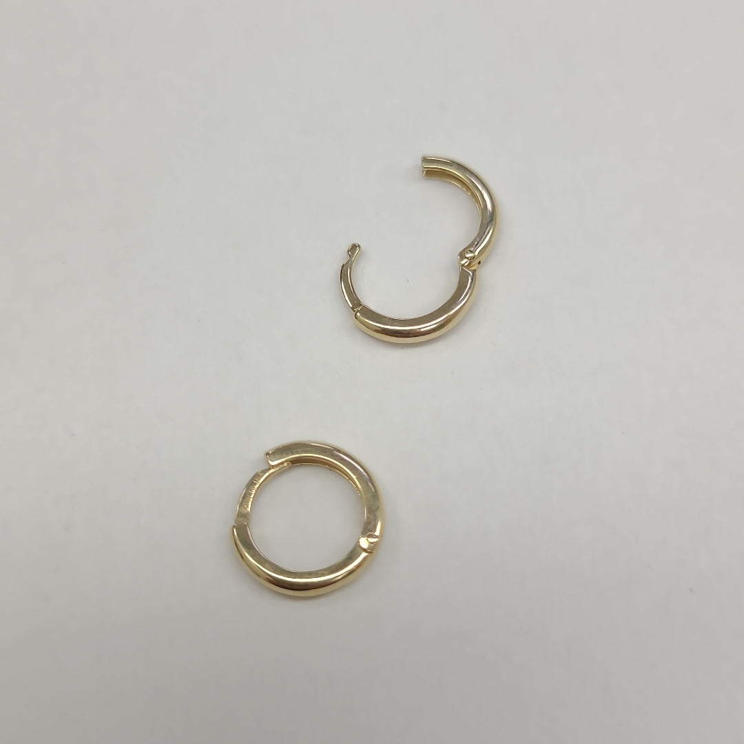 ARETES ARRACADAS LISAS 10K 1.2 GR (NUEVO)