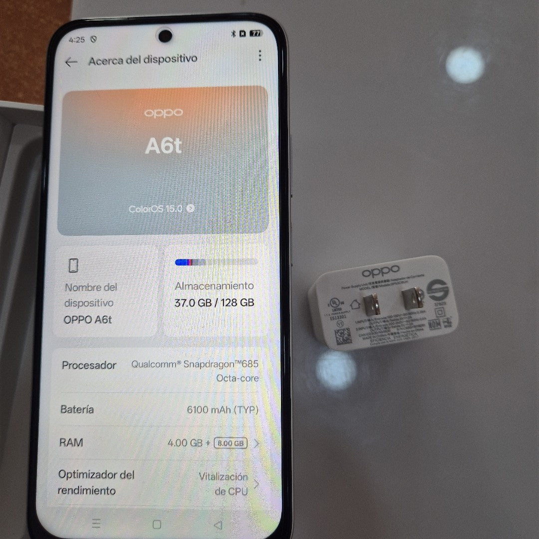 CELULAR OPPO A6T CPH2847 (2026) 128 GB 4 GB RAM (SEMINUEVO)