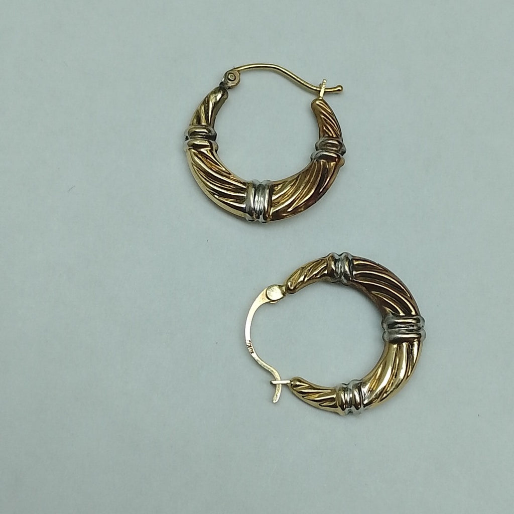ARRACADAS PAR ORO, RODIADO 10 K 0.9 GRMS (SEMINUEVO)