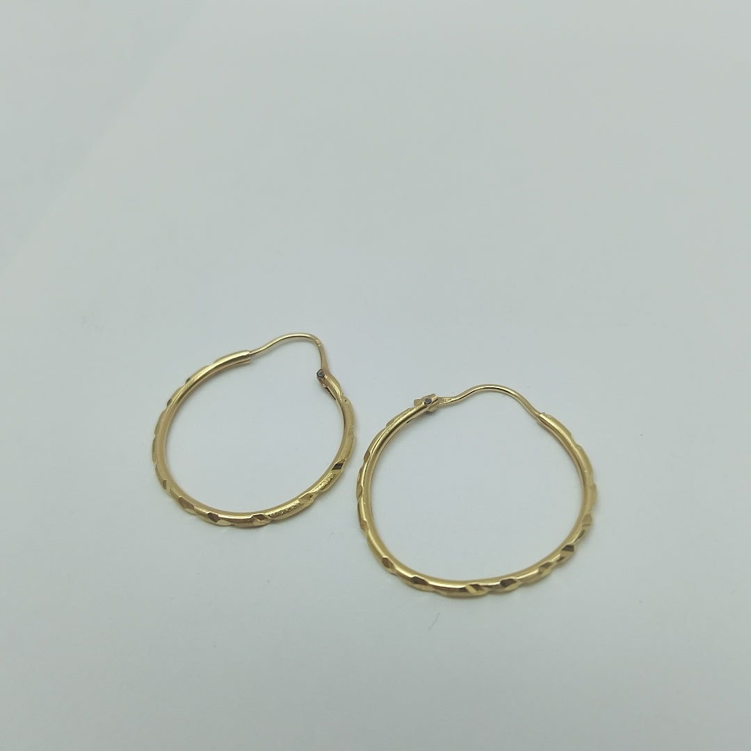 ARRACADAS PAR ORO 14 K 1.5 GRMS (SEMINUEVO)