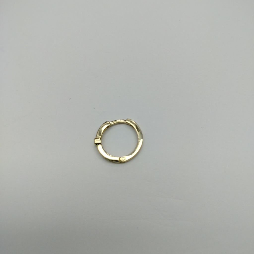 ARETES HUGGIES C CIRCONIA 14K 1.8 GR (NUEVO)