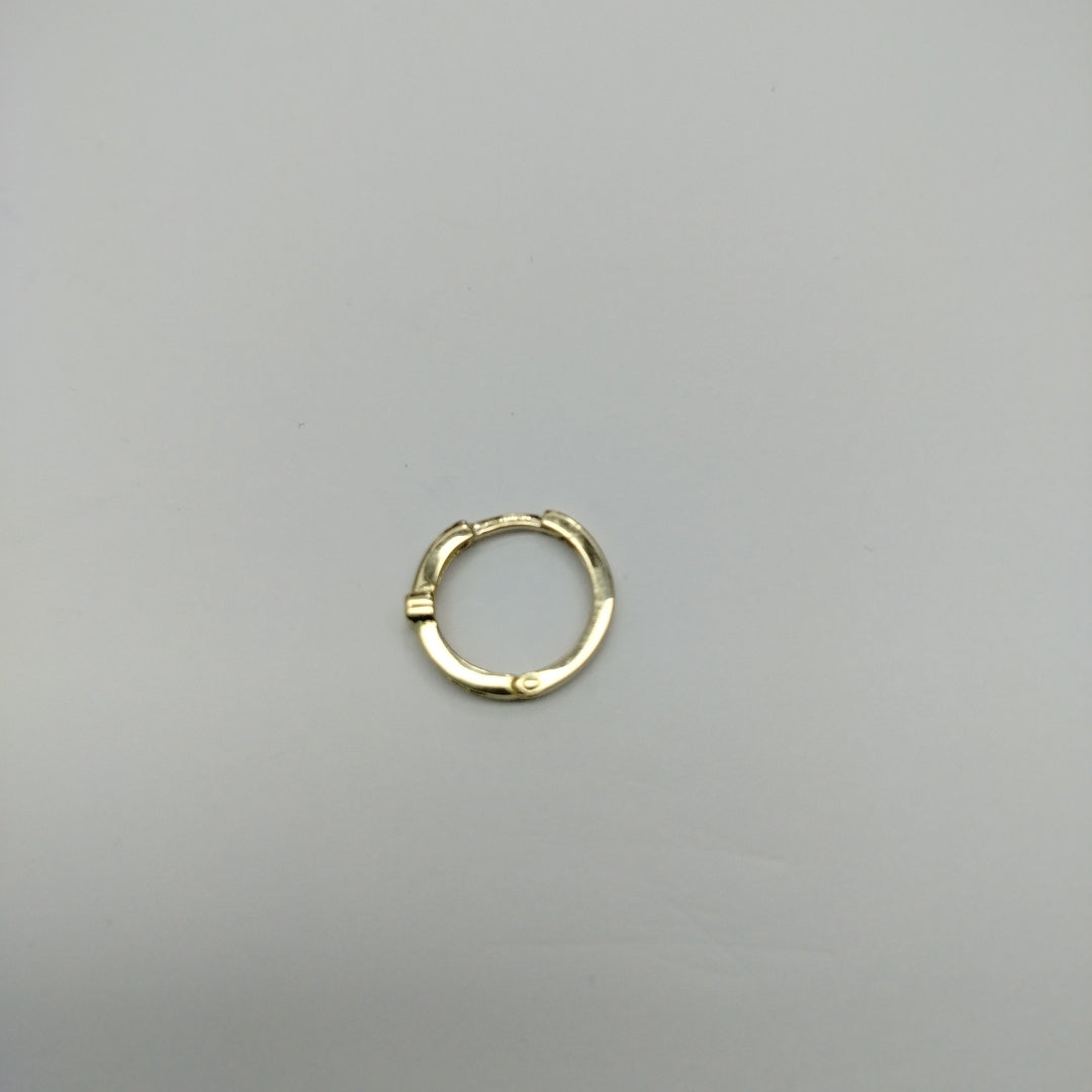 ARETES HUGGIES C CIRCONIA 14K 1.8 GR (NUEVO)