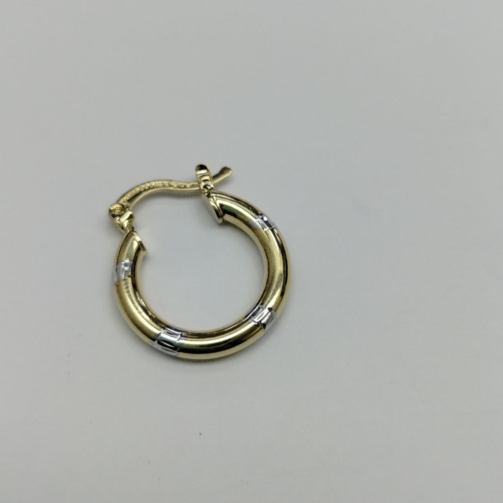 ARETES ARRACADAS COMBINADAS 14K 1.6 GR (NUEVO)