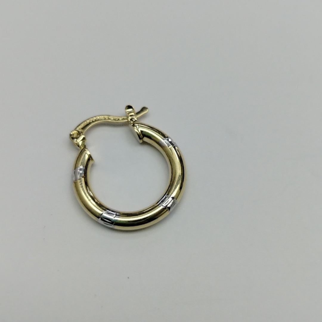 ARETES ARRACADAS COMBINADAS 14K 1.6 GR (NUEVO)
