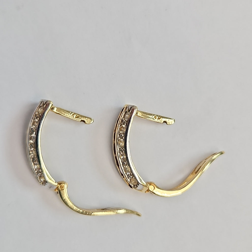ARETES PAR ORO 14 K 5,10 GRMS (SEMINUEVO)