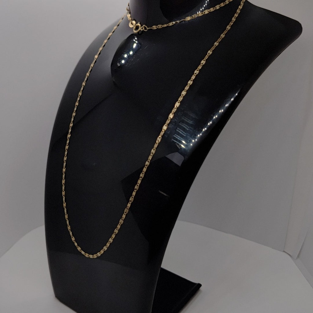 CADENA ORO COMBINADO 10 K 2,00 GRMS (SEMINUEVO)