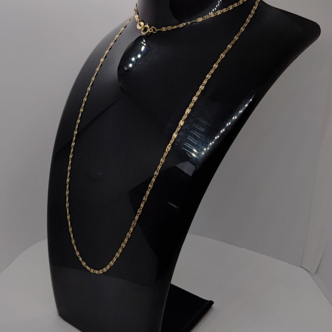 CADENA ORO COMBINADO 10 K 2,00 GRMS (SEMINUEVO)