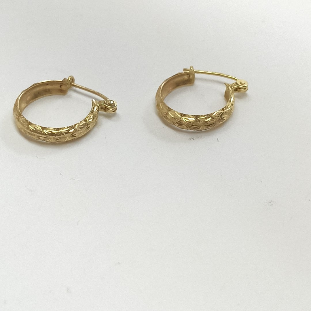 ARRACADAS PAR ORO 8 K 1.7 GRMS (SEMINUEVO)