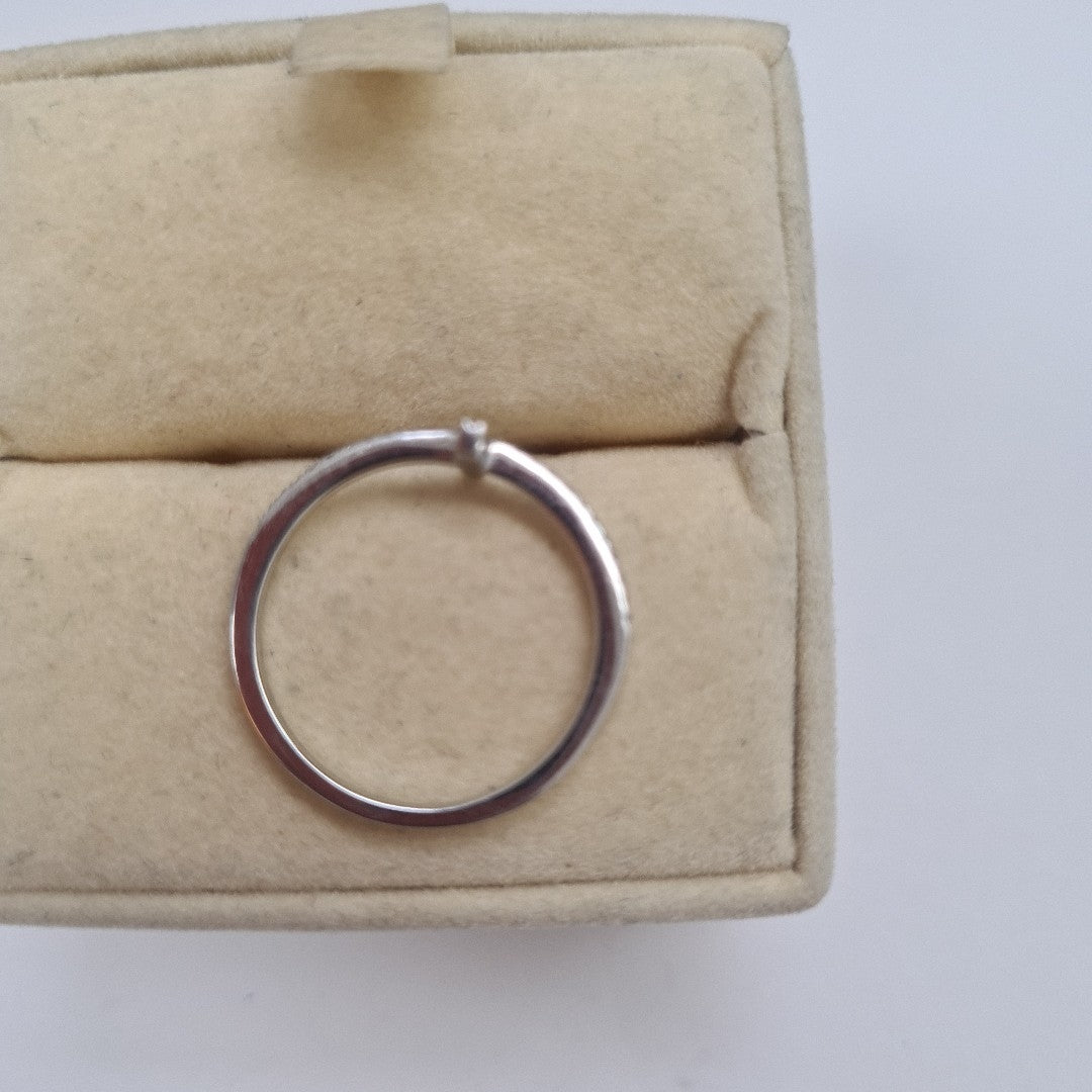 ANILLITO ORO BLANCO 14 K 1.8 GRMS (SEMINUEVO)