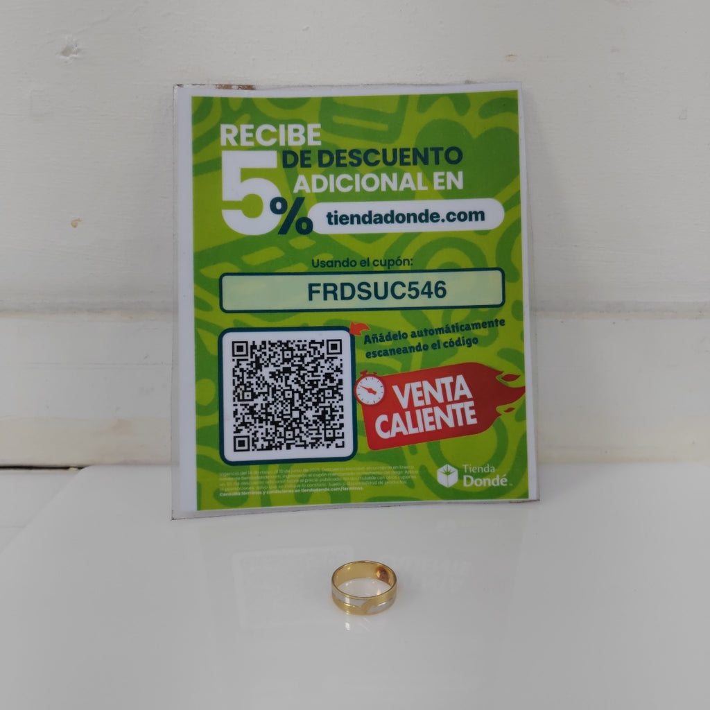 ARGOLLA ORO 14 K 3.8 GRMS (SEMINUEVO)