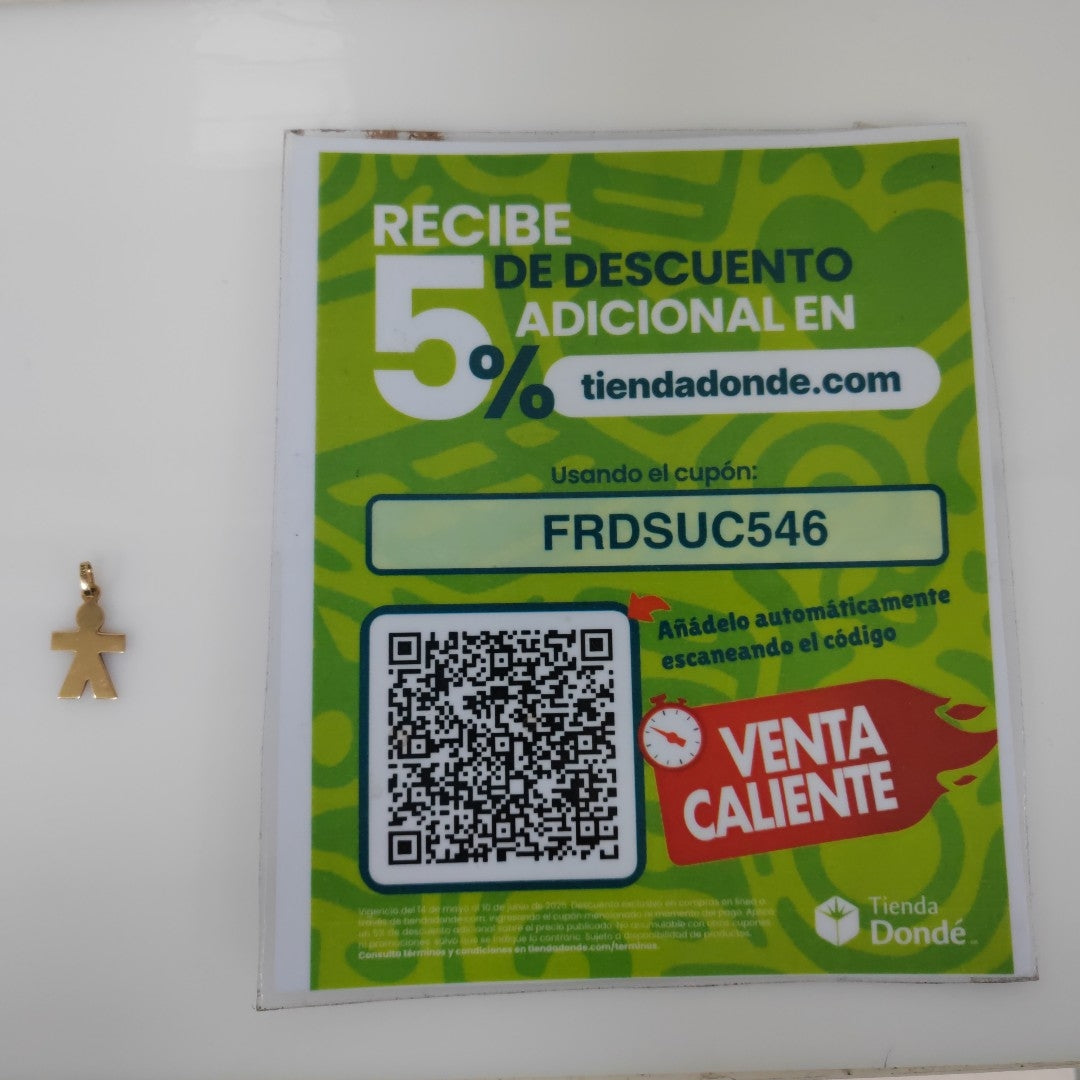 DIJE ORO 14 K 1.9 GRMS (SEMINUEVO)