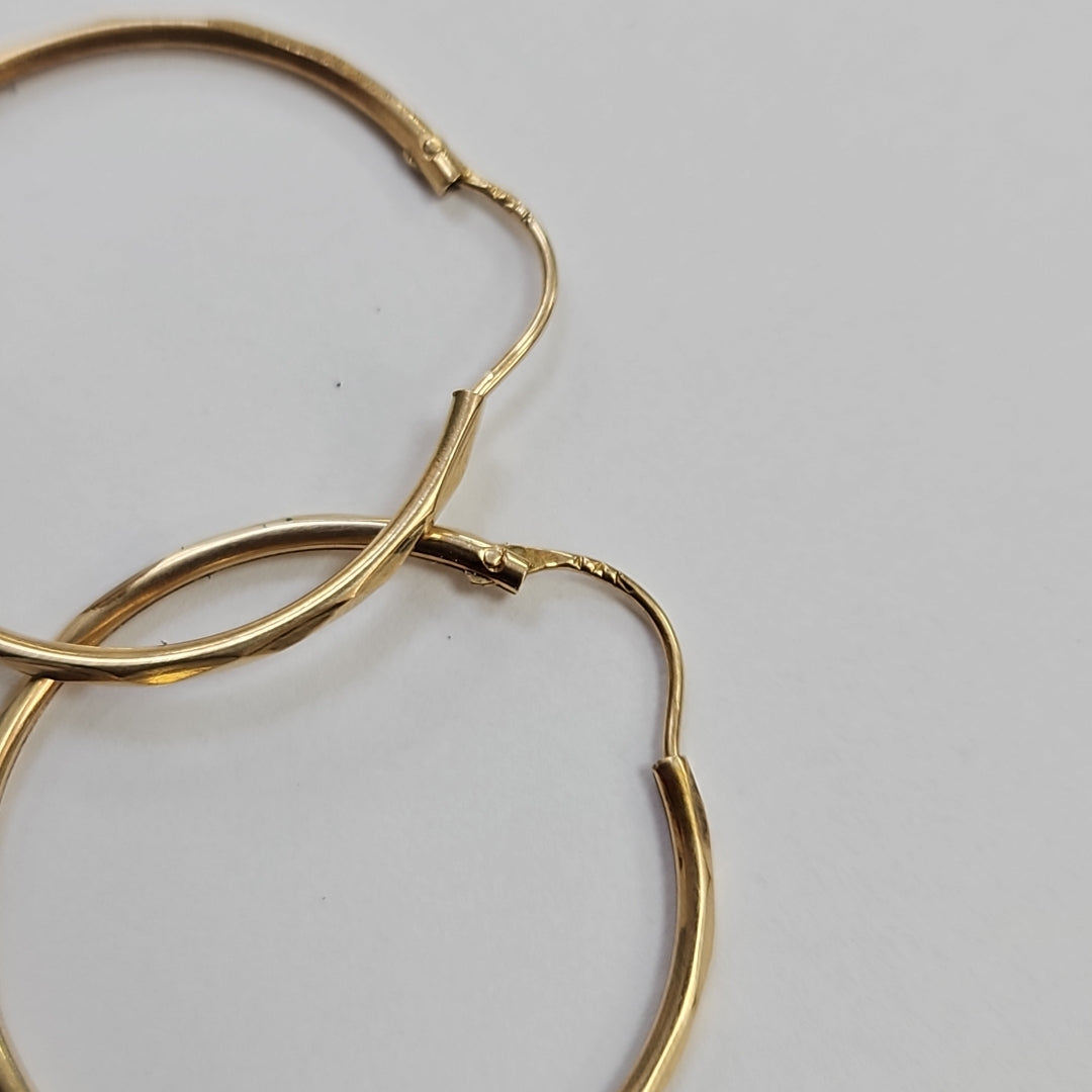 ARRACADAS PAR ORO 14 K 2,00 GRMS (SEMINUEVO)