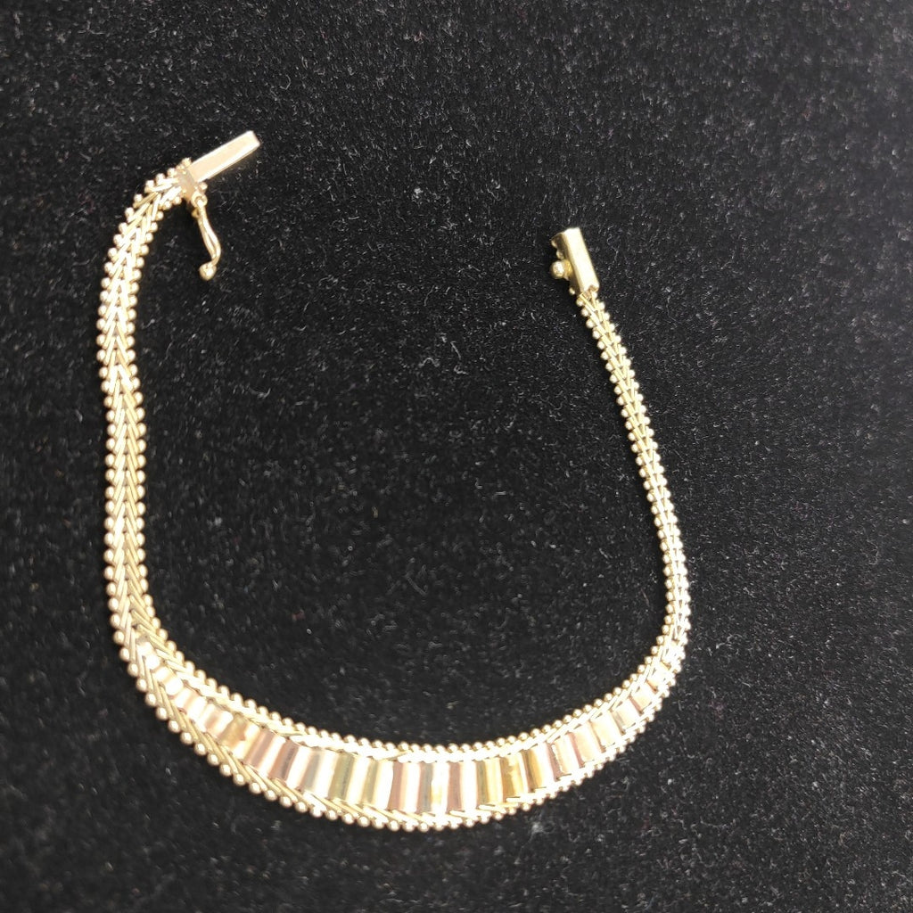 PULSERA ORO, ORO COMBINADO 14 K 8.5 GRMS (SEMINUEVO)
