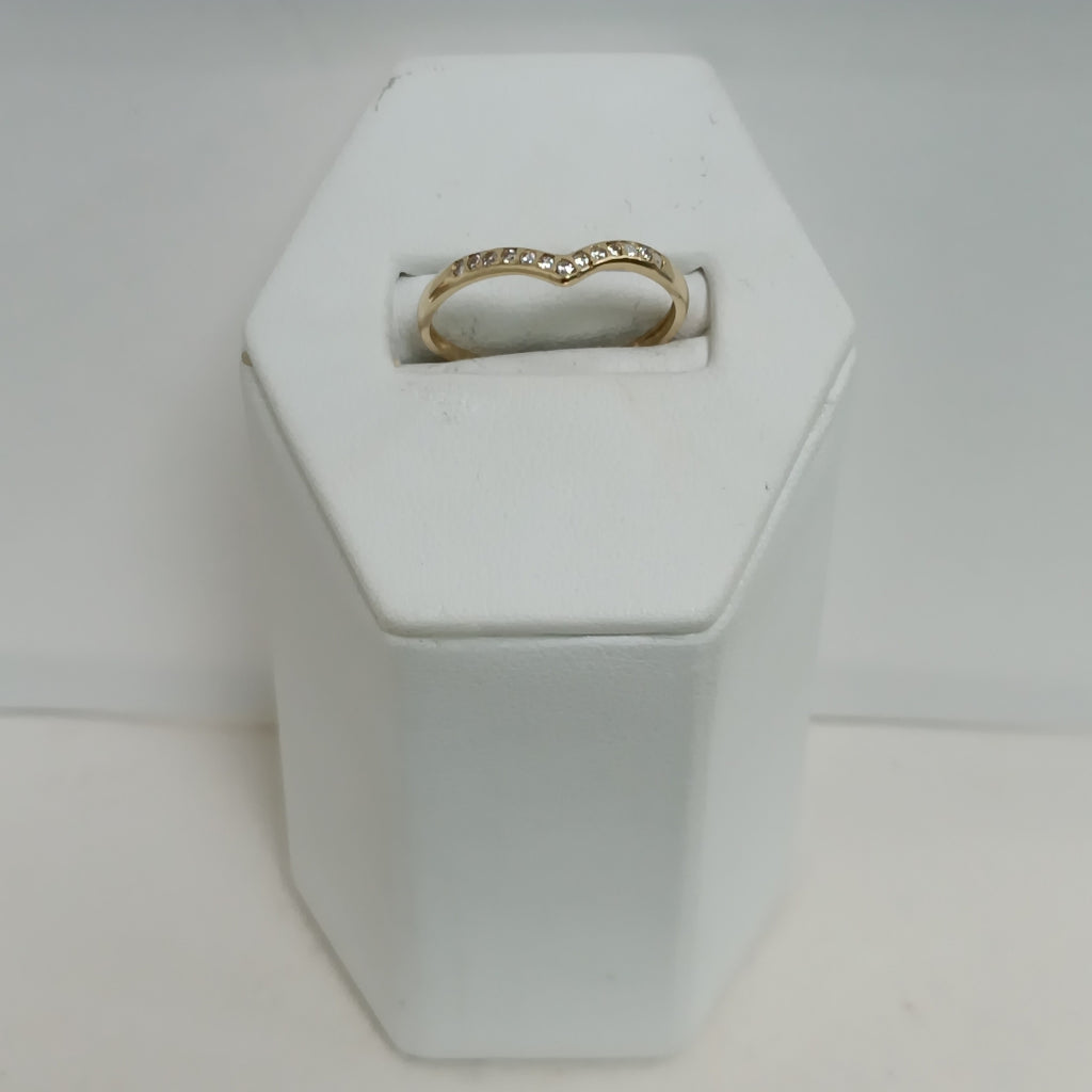 ANILLOS C/CIRCONIA ORO 10K TALLA 8 0.8 GR (NUEVO)