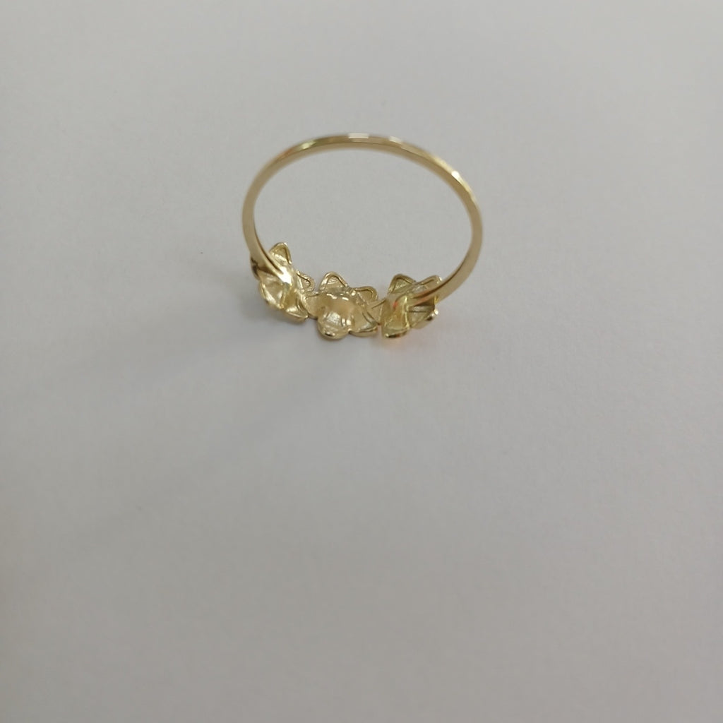 ANILLOS ANILLITO FIG FLORES 10K TALLA 9 1.3 GR (NUEVO)