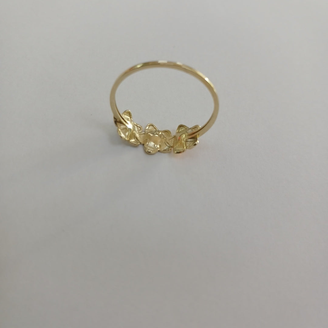 ANILLOS ANILLITO FIG FLORES 10K TALLA 9 1.3 GR (NUEVO)