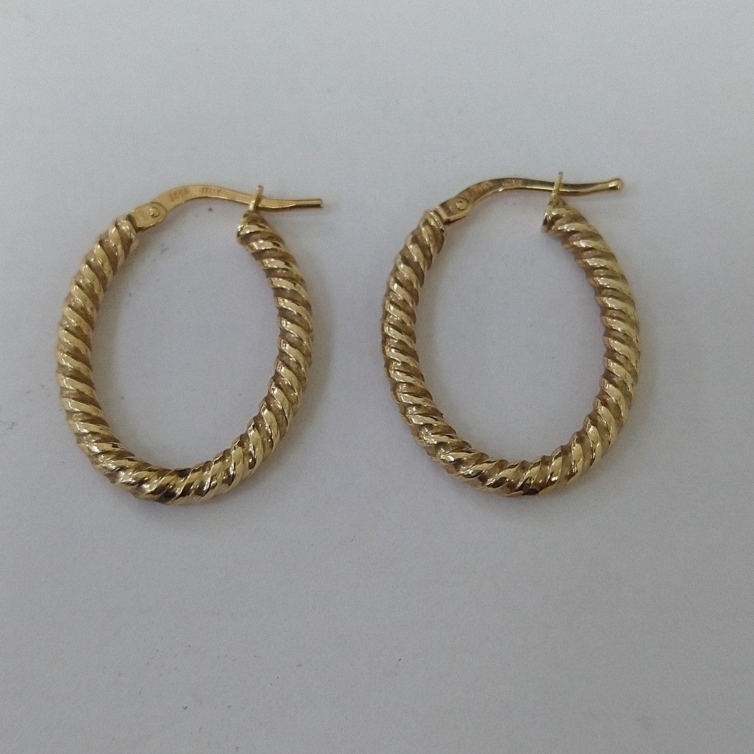 ARRACADAS PAR ORO 14 K 1,00 GRMS (SEMINUEVO)