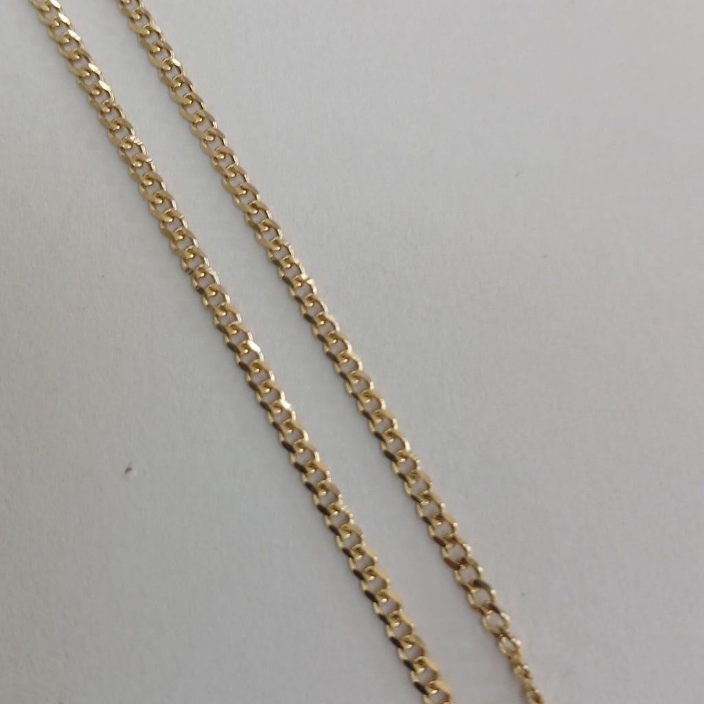 CADENAS TEJIDO BARBADA ORO 10K 55 CM 3.8 GR (NUEVO)