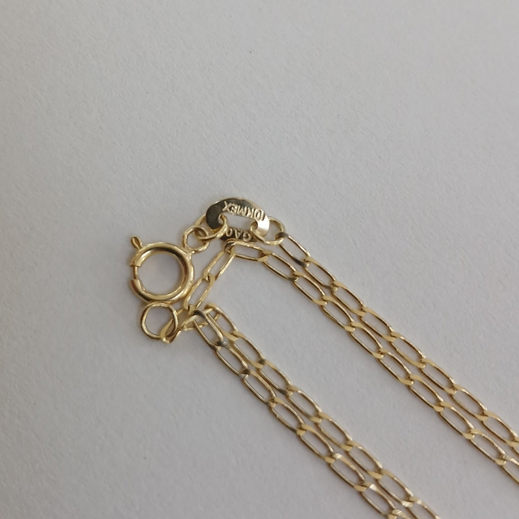CADENAS TEJIDO ESLABONES ORO 10K 60 CM 2 GR (NUEVO)