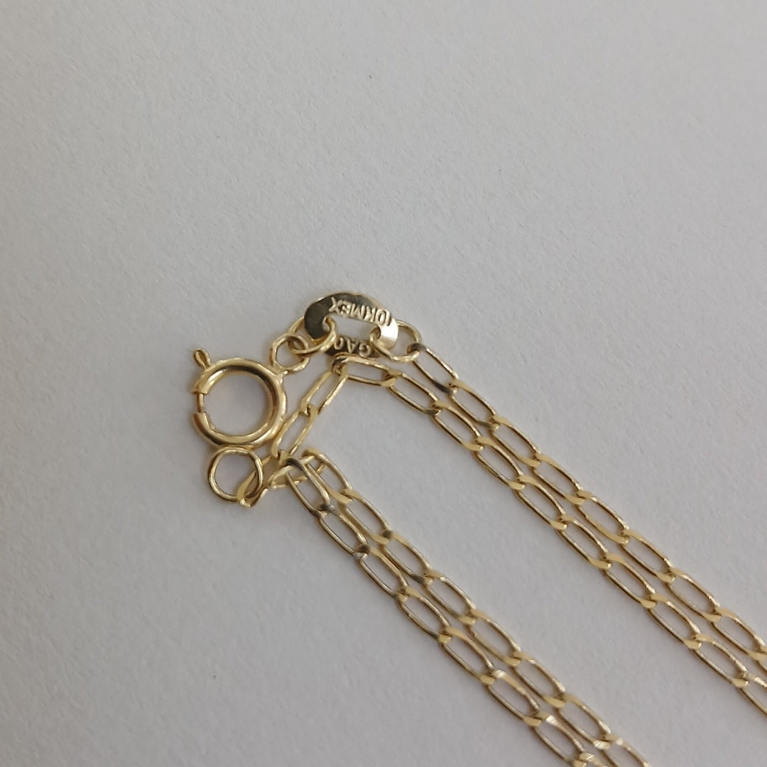 CADENAS TEJIDO ESLABONES ORO 10K 60 CM 2 GR (NUEVO)