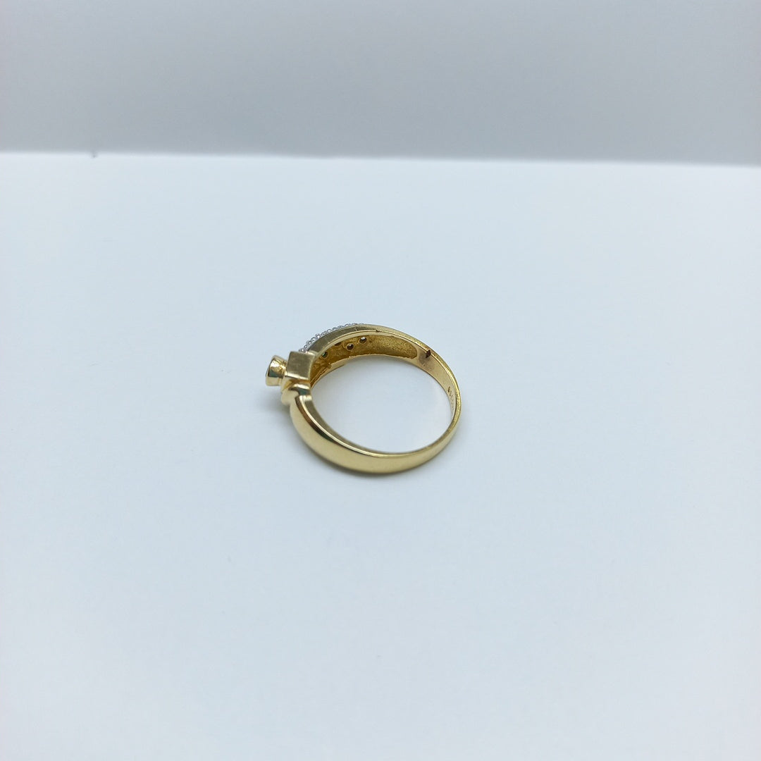 K1 2,90 GRMS 14 K IDENTIFICACIÓN ANILLO MATERIALES ORO MATERIALES GEMOLÓGI (SEMINUEVO)
